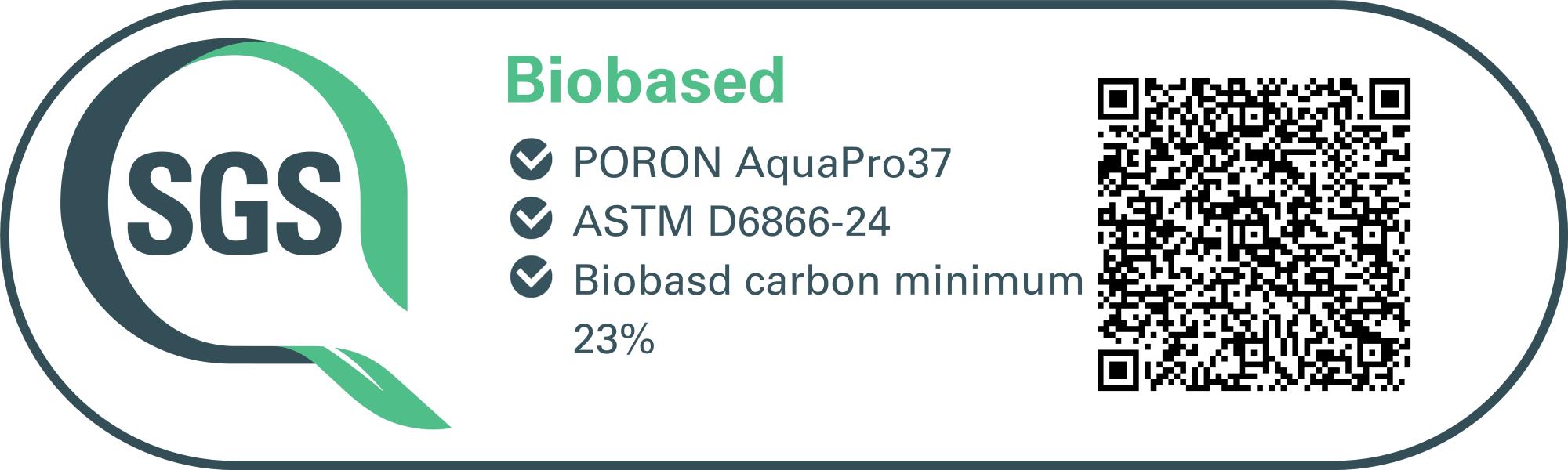 PORON AquaPro37 Certification QR Code