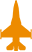 orange airplane icon