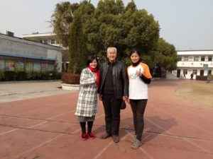 Flora Zhang, Mr. Zhang, and Julia Miao from Rogers Suzhou Corporate Social Responsibility (CSR) team.
