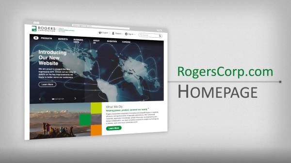 New Rogerscorp.com Homepage
