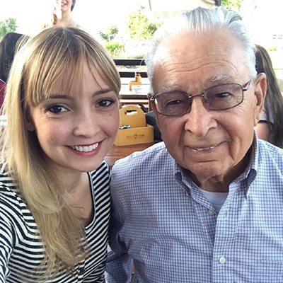 Employee Macey with Grandfather Hispanic Heritage Month