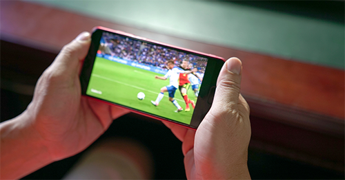 Streaming sporting events from a wireless phone